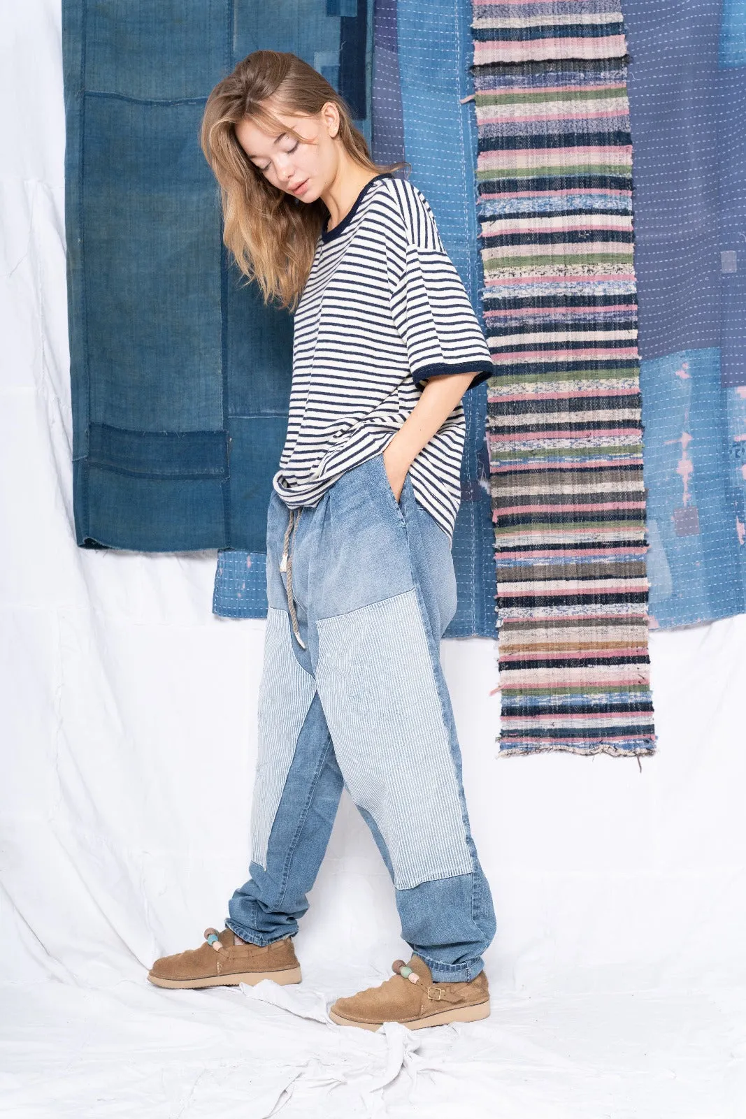 Model T. Britanny Stripes Hemp & Natural Cotton