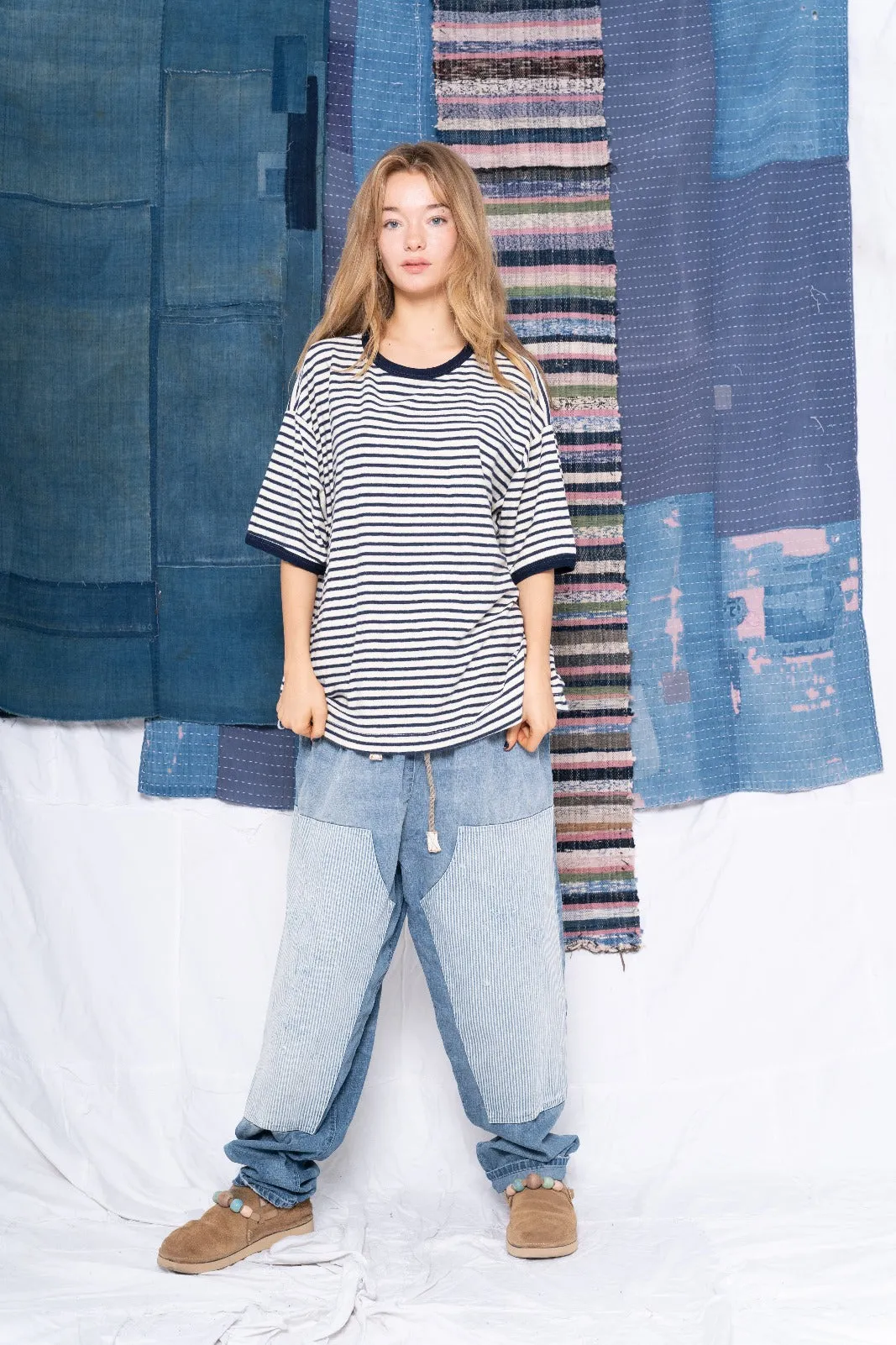 Model T. Britanny Stripes Hemp & Natural Cotton