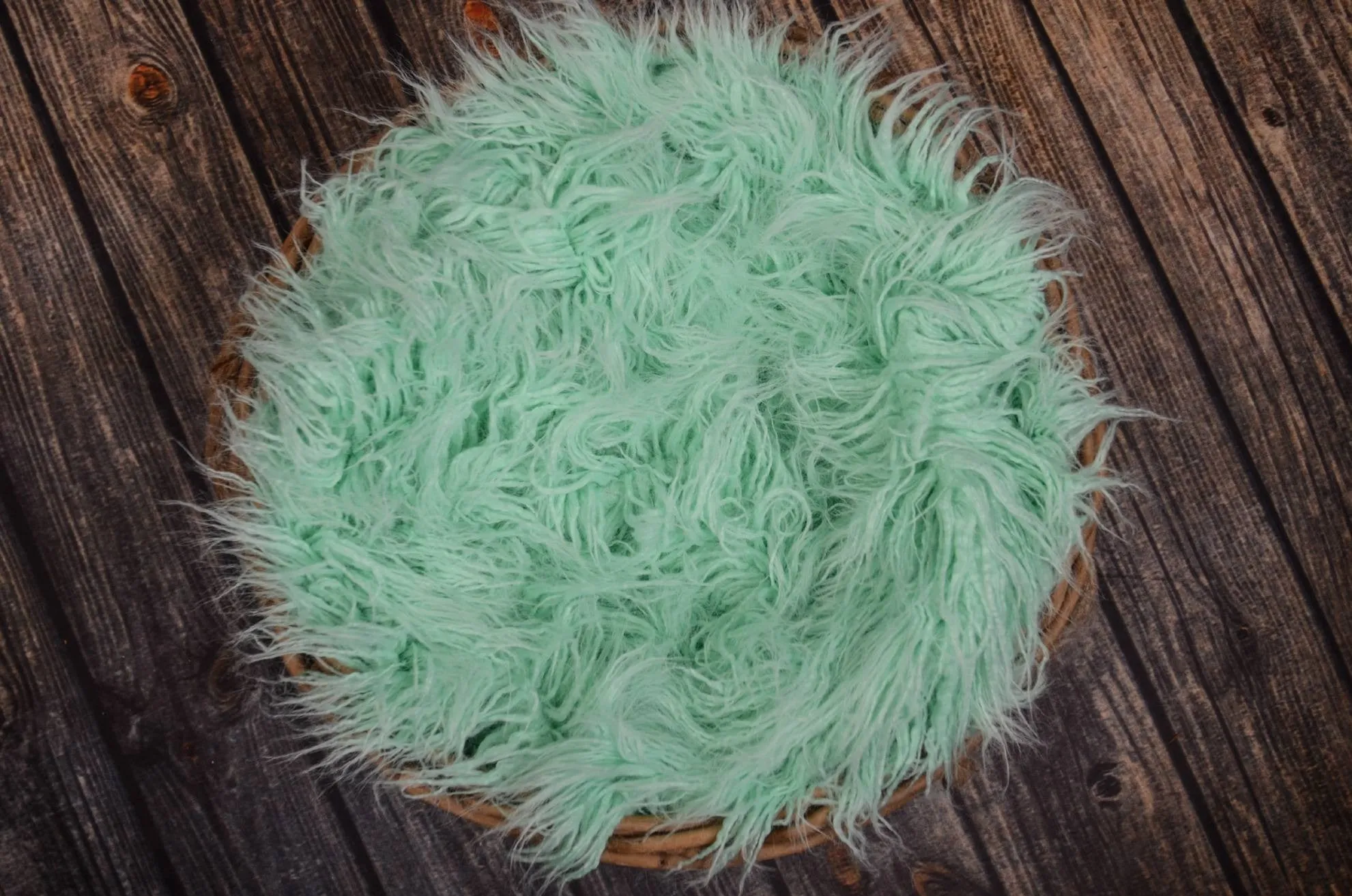Mongolian Faux Fur - Aqua