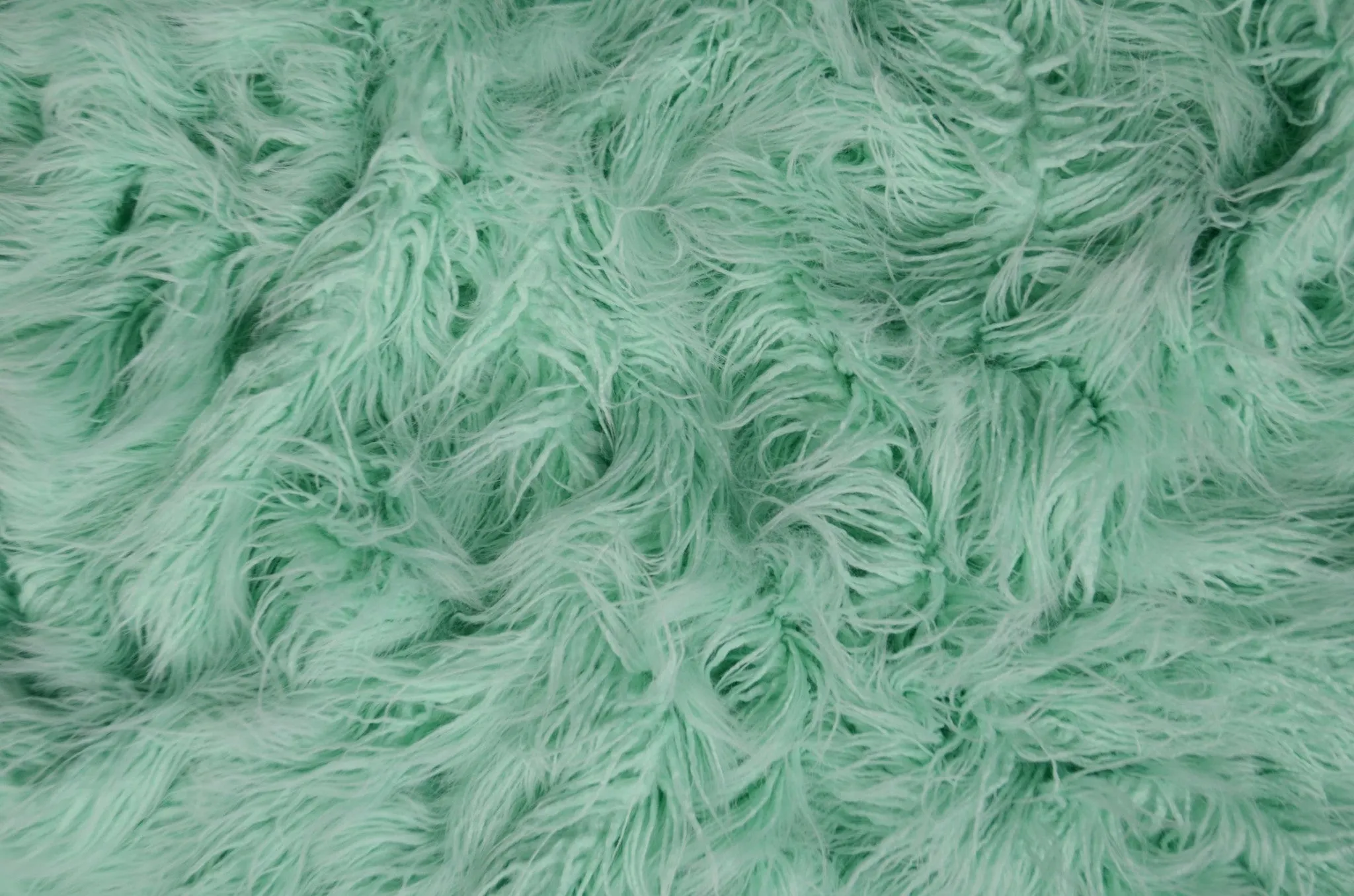 Mongolian Faux Fur - Aqua