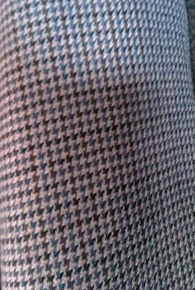 New- Alan Flusser Gray Houndstooth Silk & Wool Sport Coat- size 44R