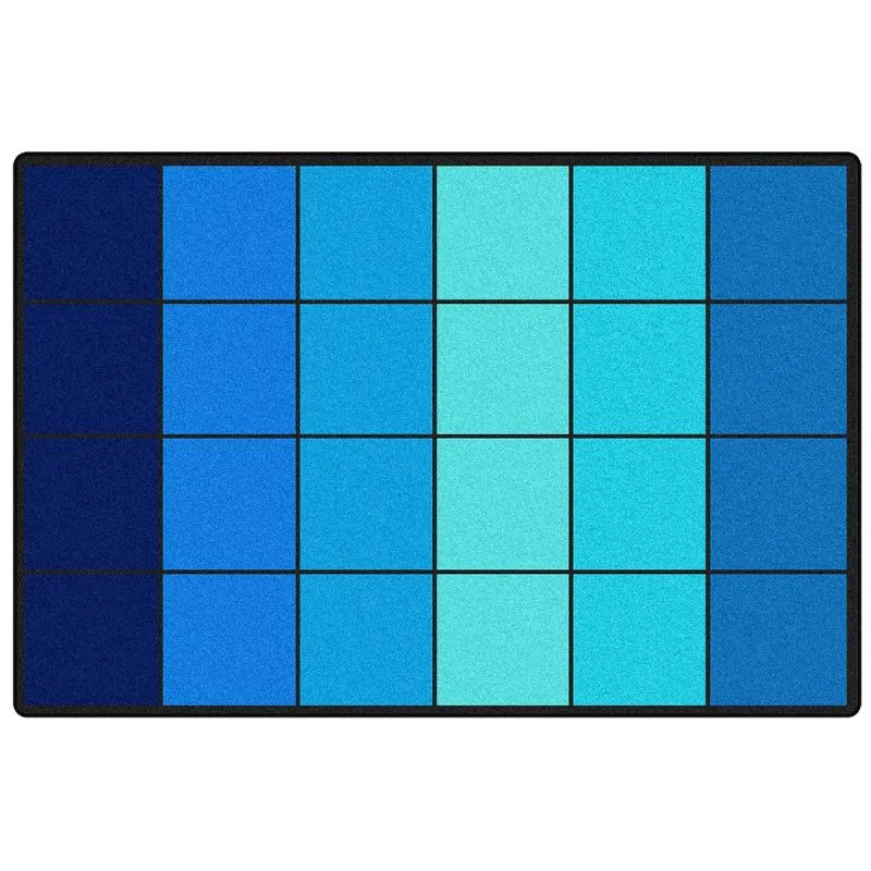 Ocean Blues Classroom Seating Rug - Factory Second