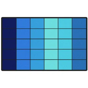 Ocean Blues Classroom Seating Rug - Factory Second