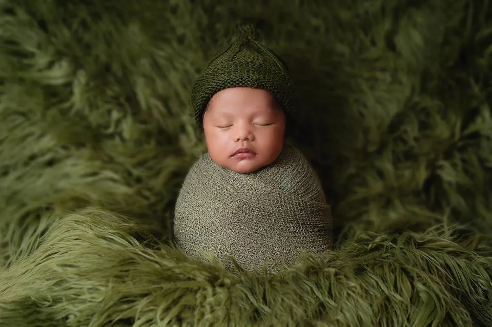 Olive Green Curly Alpaca Faux Flokati Fur