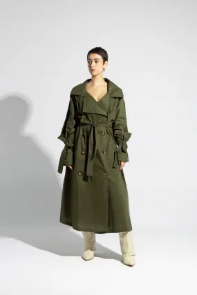Oversized Belted Trench Coat