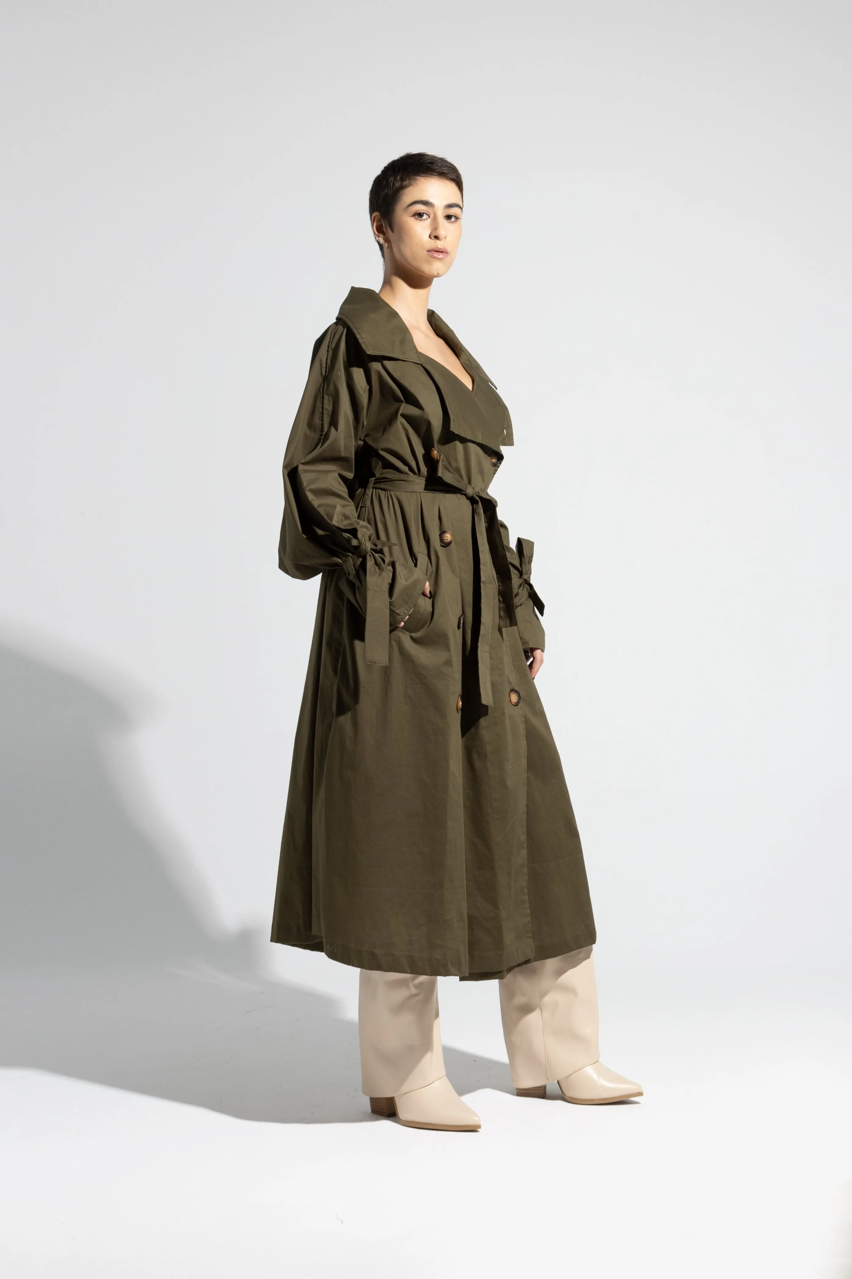 Oversized Belted Trench Coat