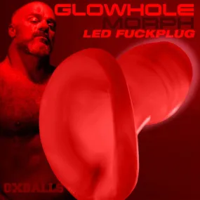 Oxballs Glowhole Hollow Buttplug with LED Insert - Large - Red Morph