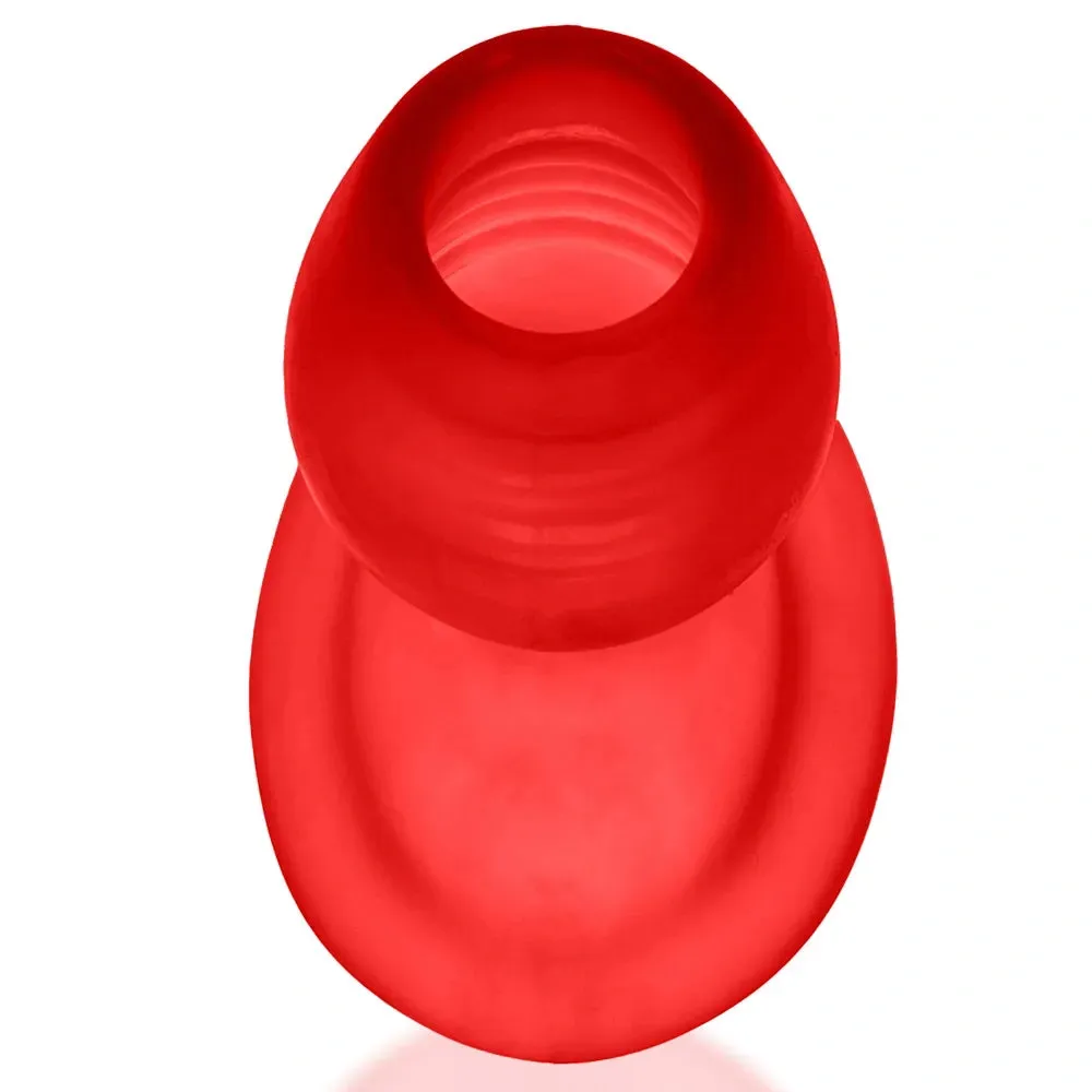 Oxballs Glowhole Hollow Buttplug with LED Insert - Large - Red Morph