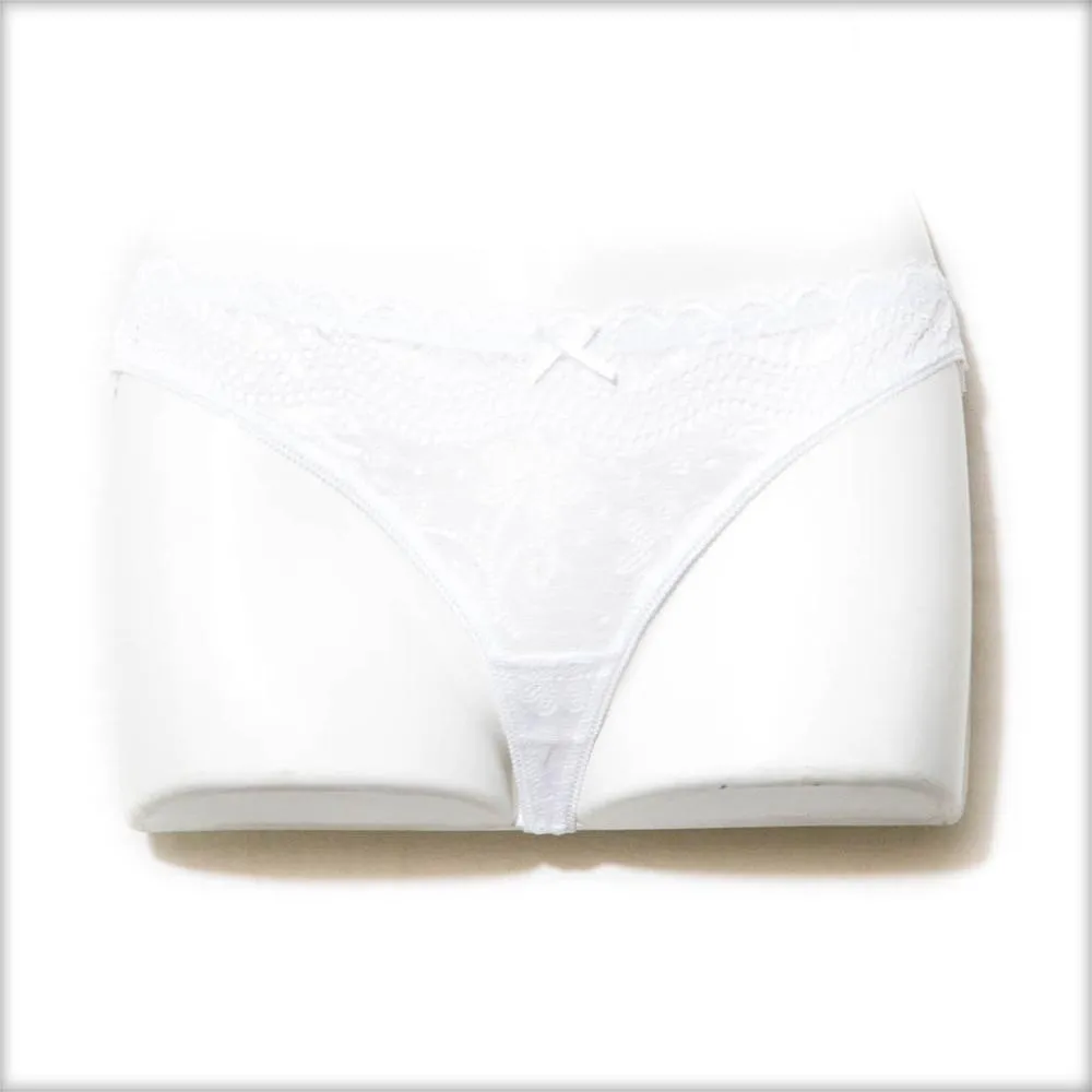 Pack of 2 Embroidered White Panty