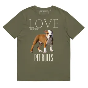 Pit Bulls lovers sustainable t-shirt