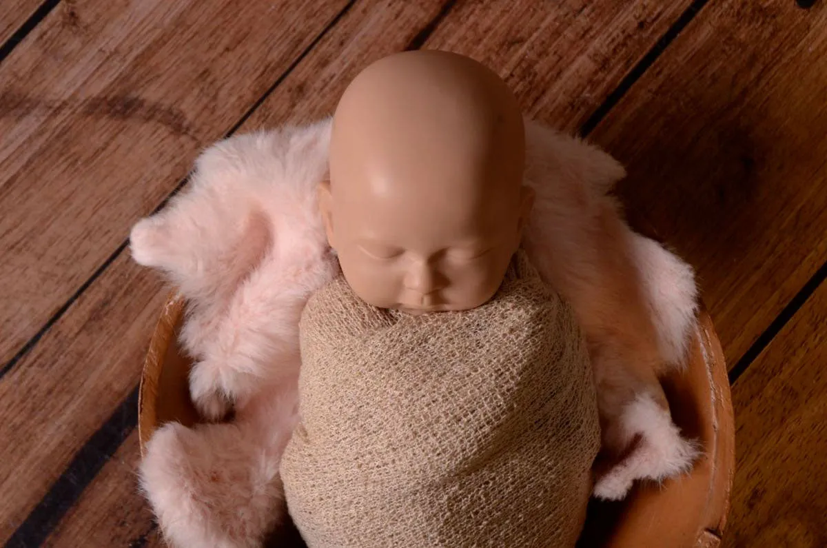 Rabbit Faux Fur - Baby Pink