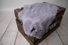 Rabbit Faux Fur - Light Gray