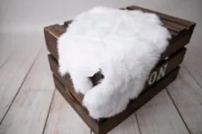 Rabbit Faux Fur - White