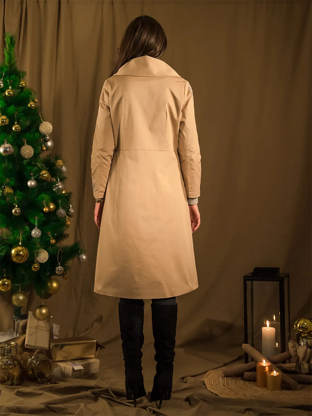 Regent Embroidered Trench Coat