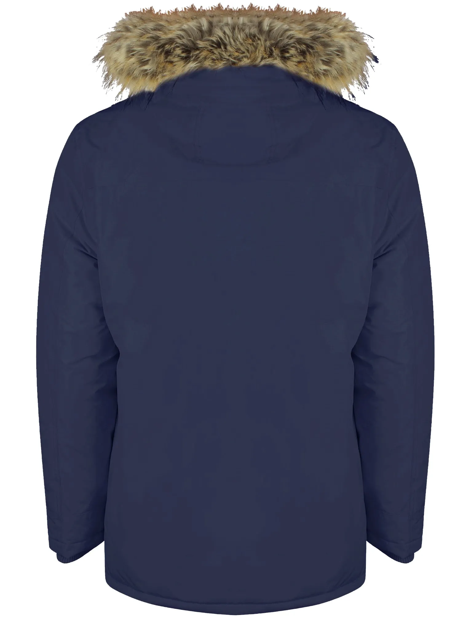 Ridgecrest Fur Trim Hooded Parka Coat in Midnight Blue - Tokyo Laundry