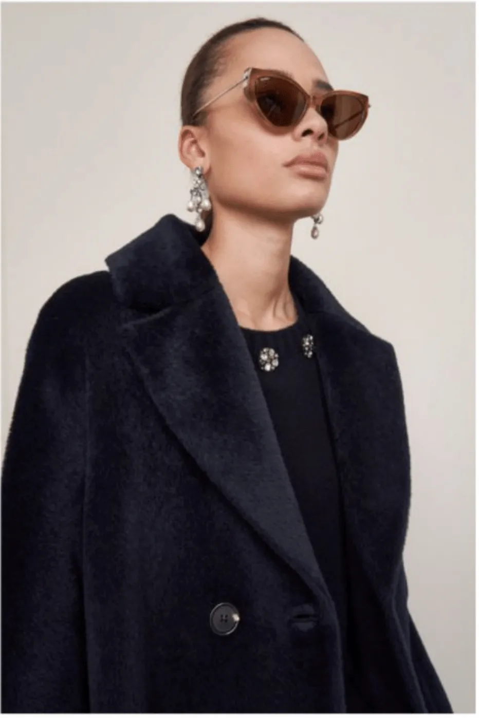 'S Max Mara - Black Zefir Coat