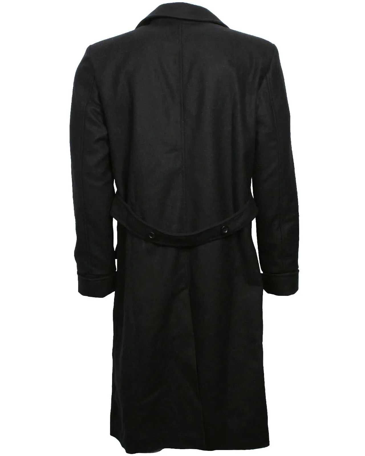 Sherlock Holmes Long Trench Coat Vintage Detective Style Wool Overcoat