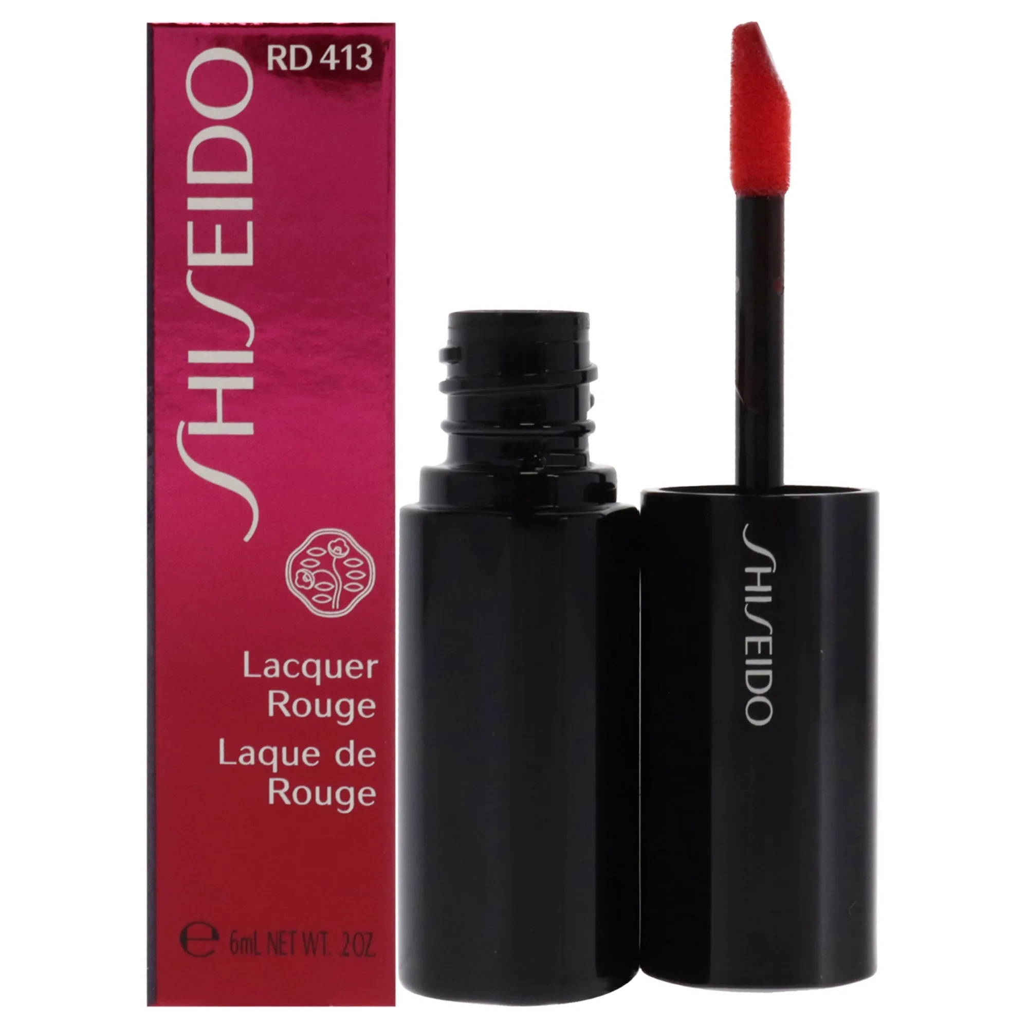 Shiseido Lacquer Rouge - # Rd413 Sanguine By Shiseido for Women - 0.2 Oz Lip Gloss, 0.2 Oz