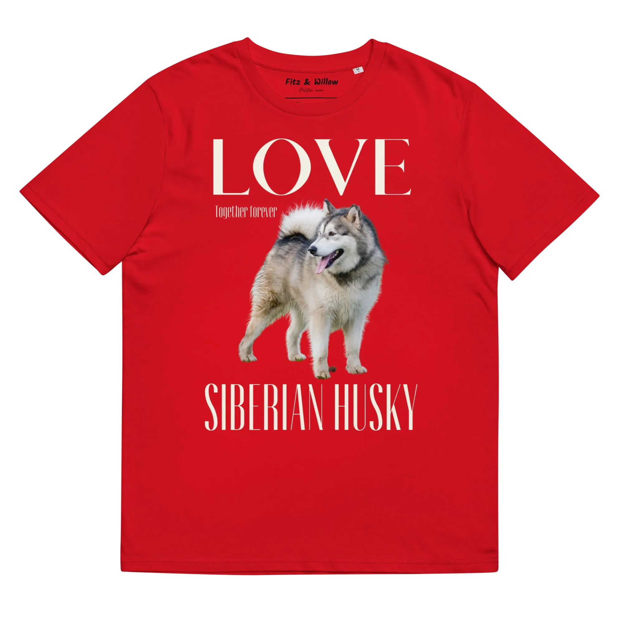 Siberian Husky Lovers organic t-shirt