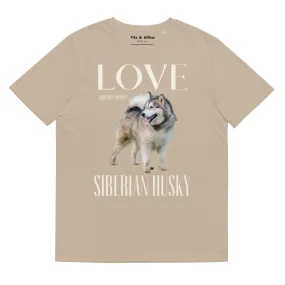 Siberian Husky Lovers organic t-shirt