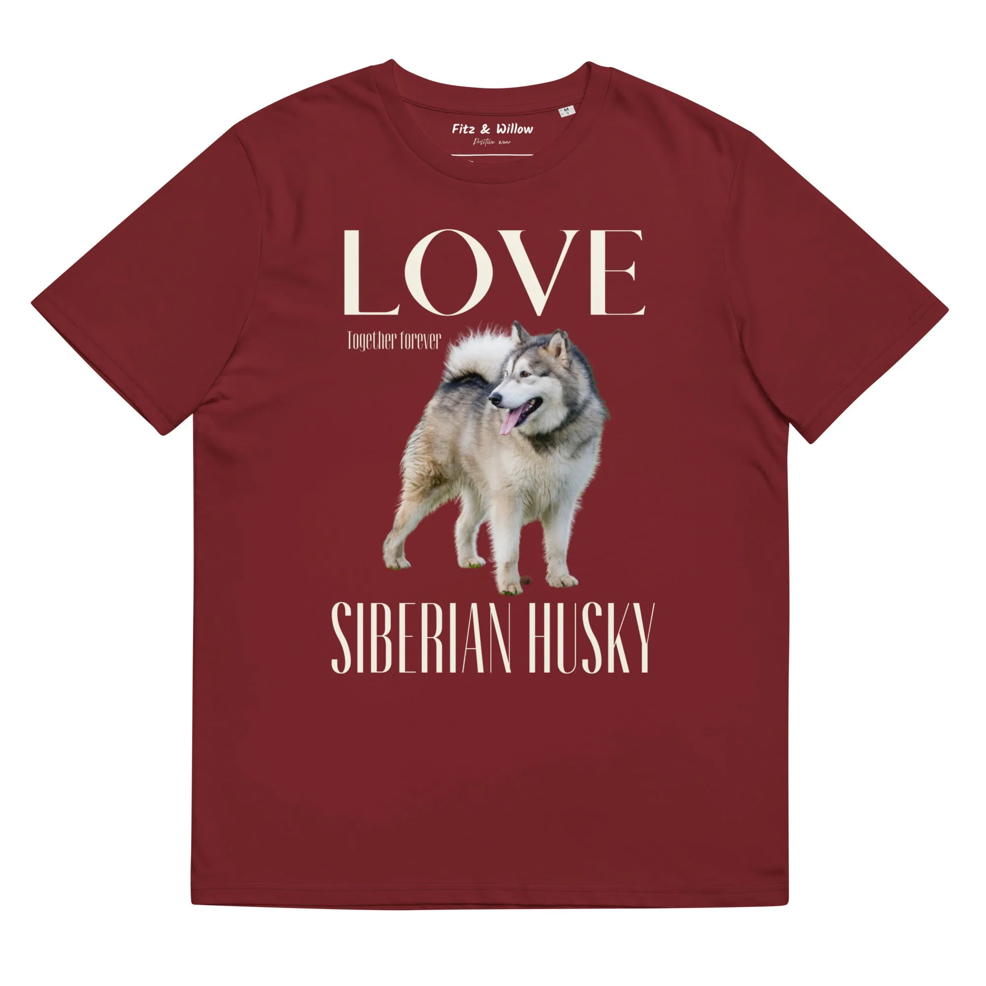 Siberian Husky Lovers organic t-shirt