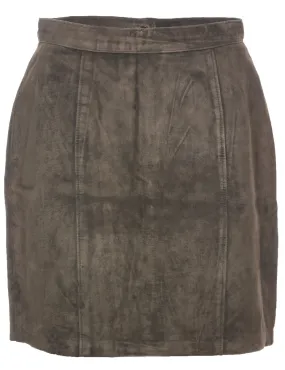 Suede Pencil Skirt - M