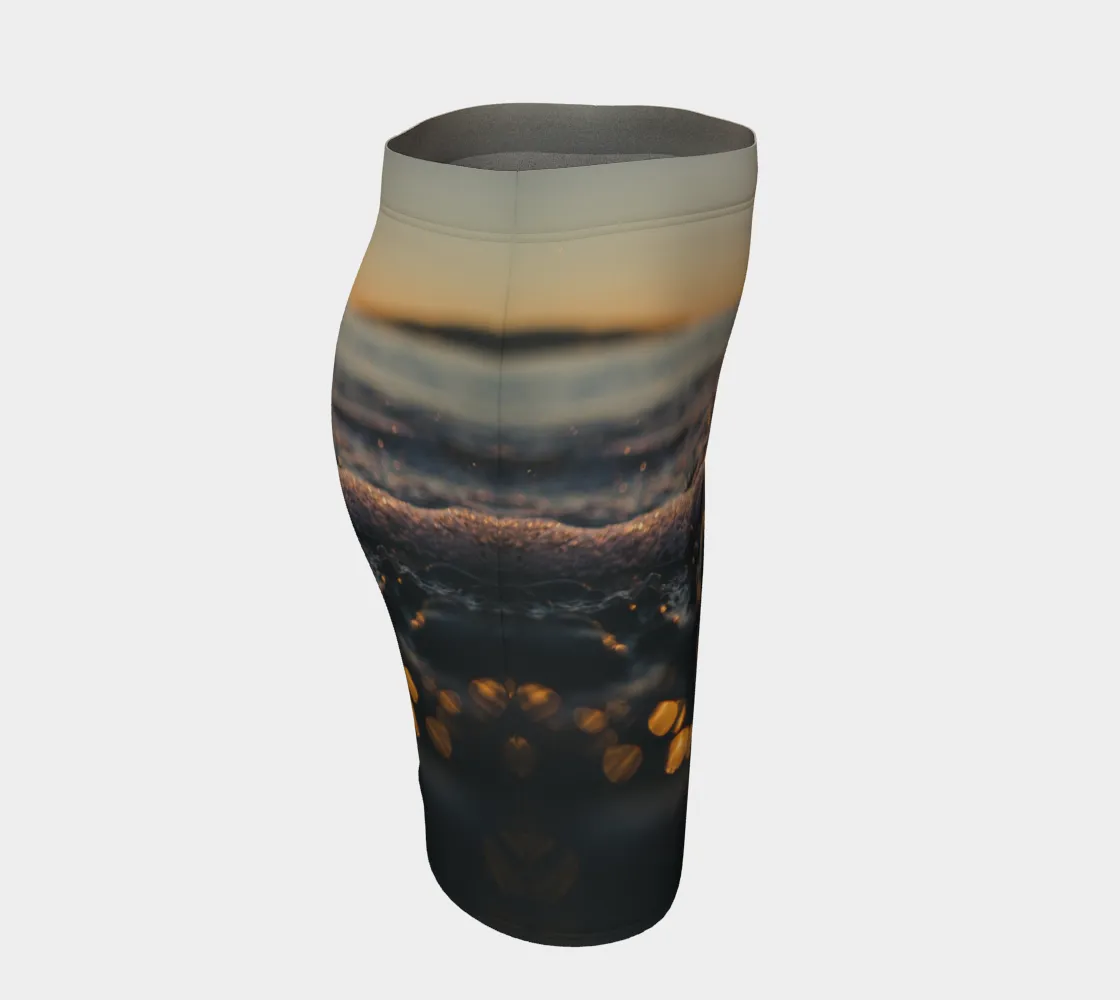Sunset Sea Foam Photo Skirt