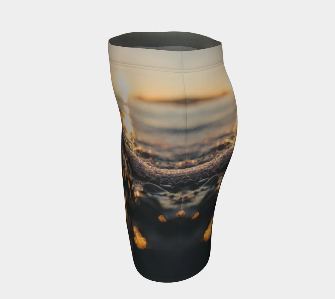 Sunset Sea Foam Photo Skirt