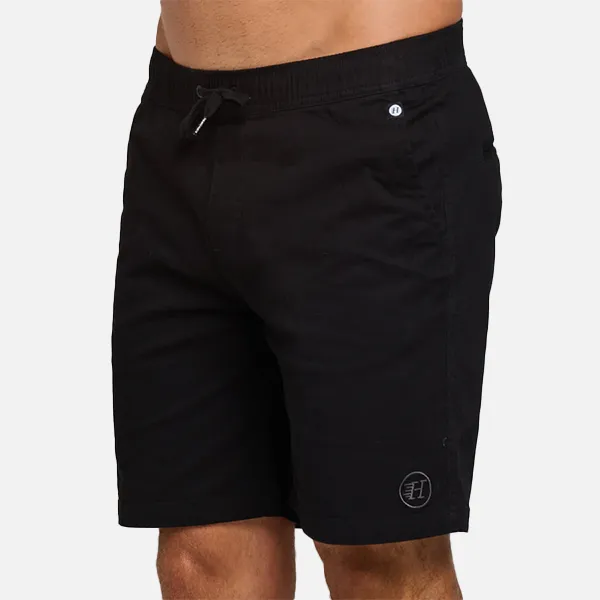 The Mad Hueys Stranded 18" Chino Short - Black