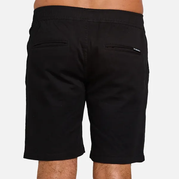 The Mad Hueys Stranded 18" Chino Short - Black