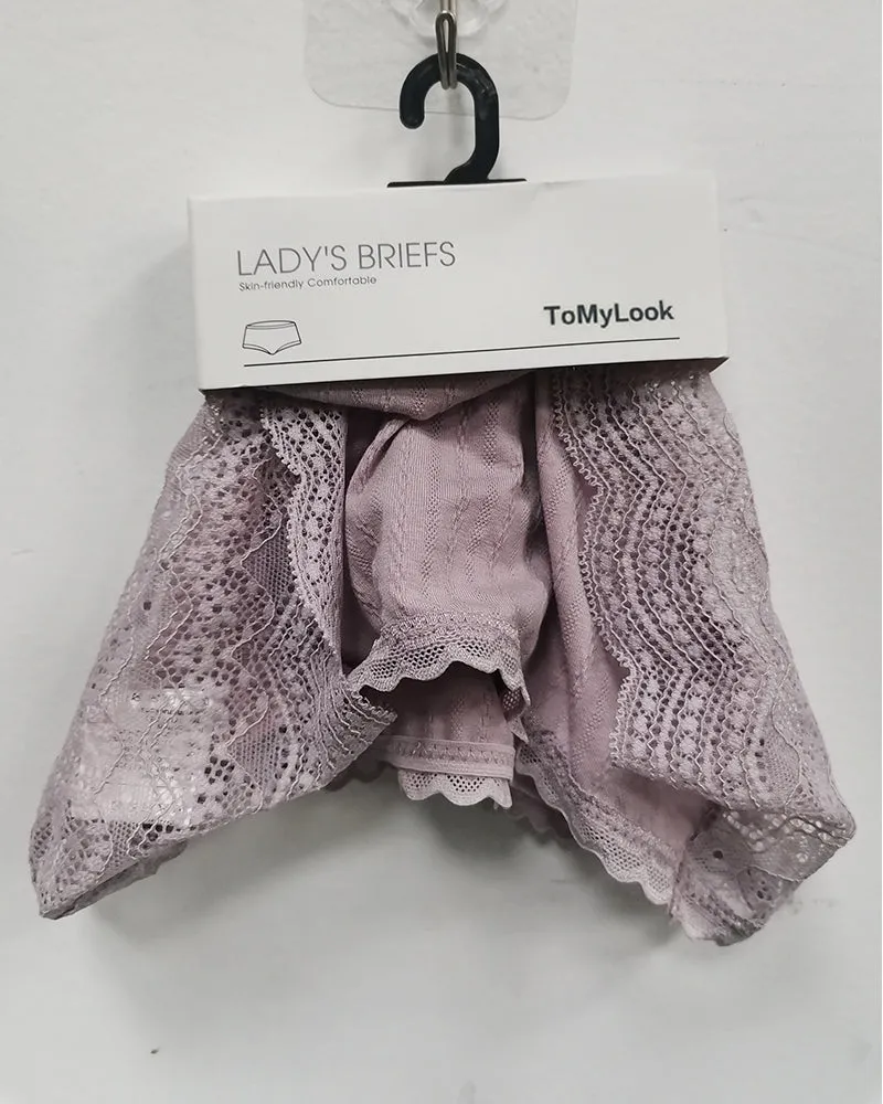 ToMyLook panties,Women Lace Underwear Sexy Breathable Hipster Panties Stretch Seamless Bikini Briefs