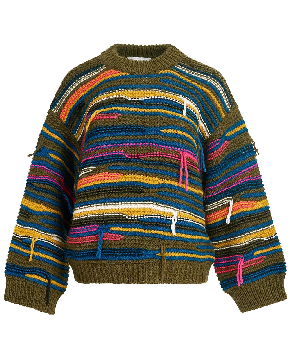Trekking Green Multicolor Knit Cincinatti Jumper