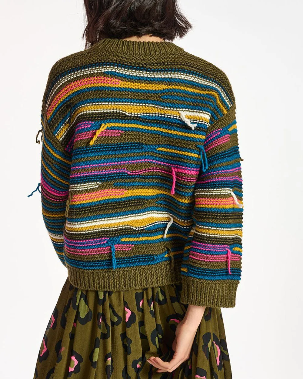 Trekking Green Multicolor Knit Cincinatti Jumper