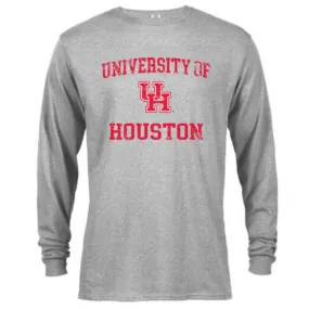University of Houston Cougars Distressed Retro Logo Long Sleeve T-Shirt