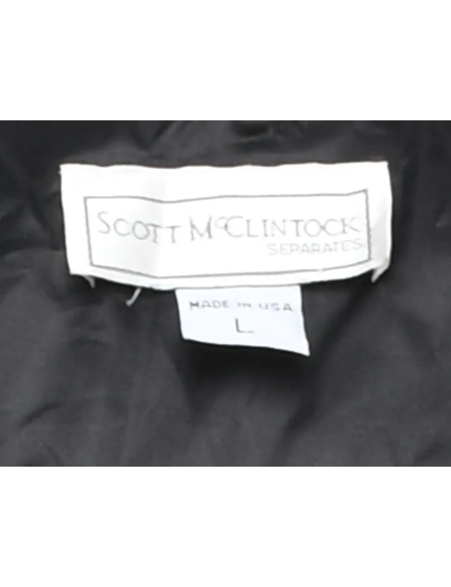 Velvet Black Cropped Evening Jacket - L
