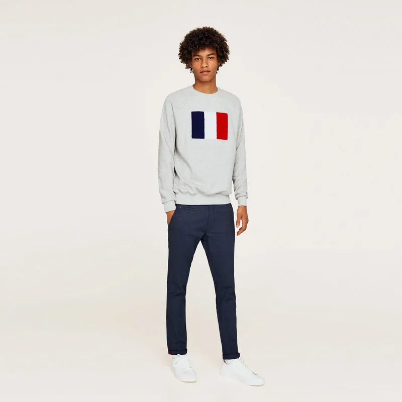 ZR Man Slim Fit Texture Blue Chino